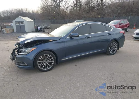 2015 Hyundai Genesis 3.8 из США, поврежденный, VIN KMHGN4JE9FU097326